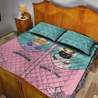 Western Yoke Quilt Bed Set Meowdy Christmas And A Meow Year - Wonder Print Shop
