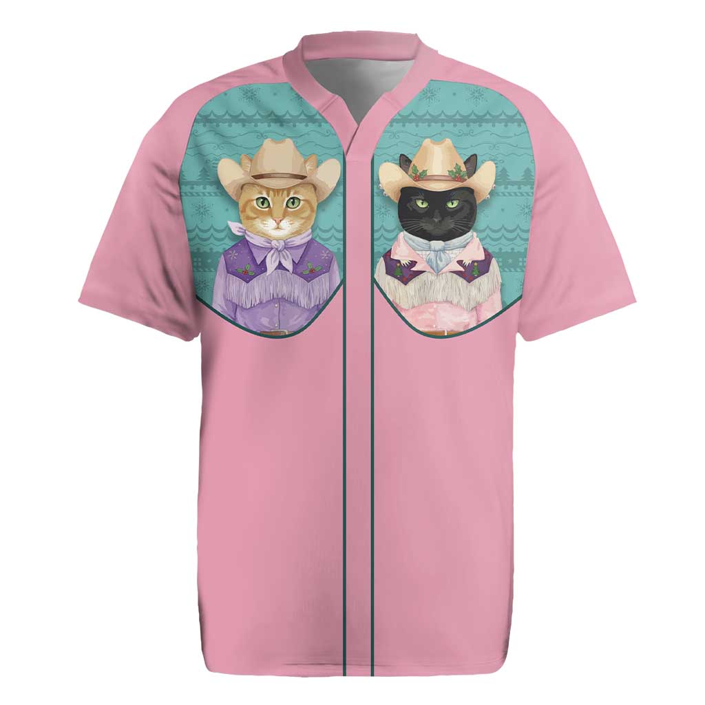 Western Yoke Rugby Jersey Meowdy Christmas And A Meow Year - Wonder Print Shop