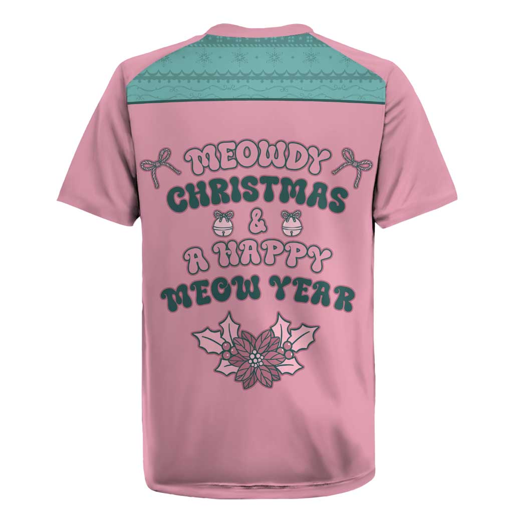Western Yoke Rugby Jersey Meowdy Christmas And A Meow Year - Wonder Print Shop