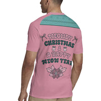 Western Yoke Rugby Jersey Meowdy Christmas And A Meow Year - Wonder Print Shop
