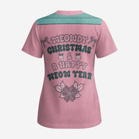Western Yoke Scrub Top Meowdy Christmas And A Meow Year - Wonder Print Shop