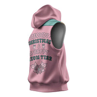 Western Yoke Sleeveless Hoodie Meowdy Christmas And A Meow Year - Wonder Print Shop