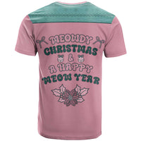 Western Yoke T Shirt Meowdy Christmas And A Meow Year - Wonder Print Shop