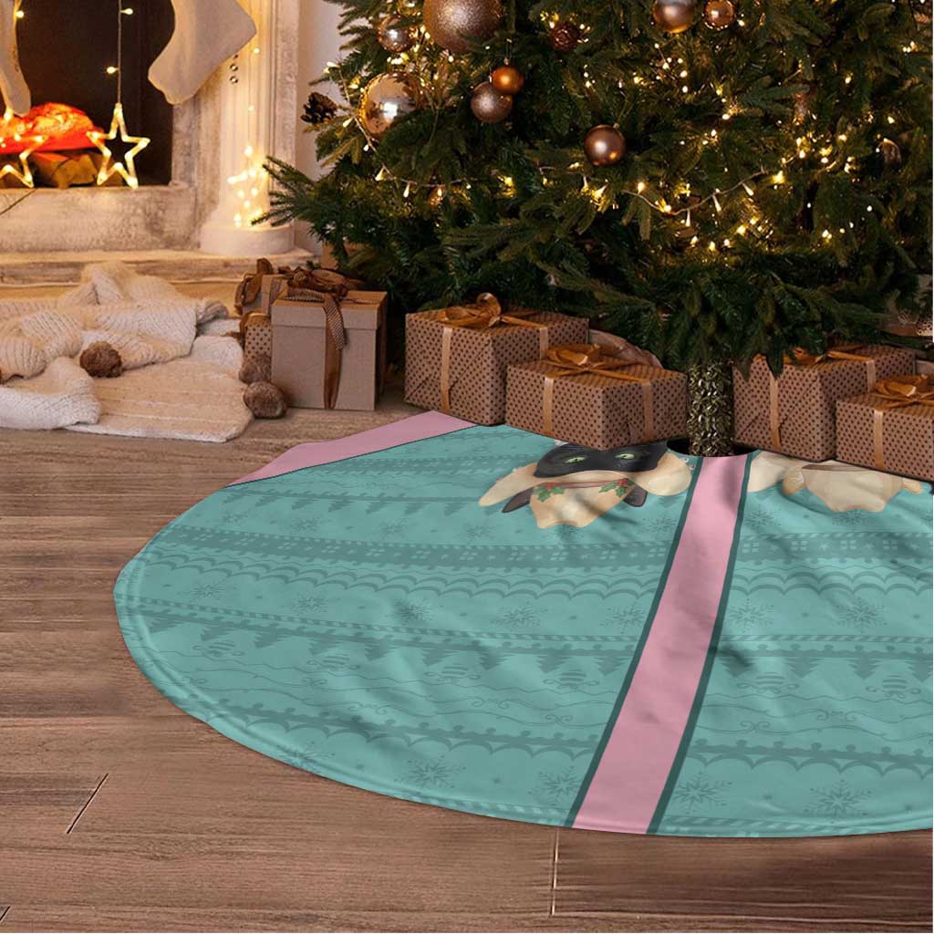 Western Yoke Tree Skirt Meowdy Christmas And A Meow Year - Wonder Print Shop