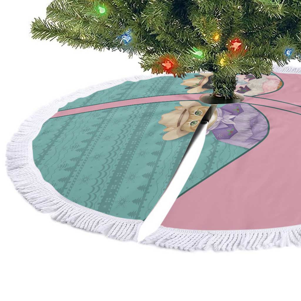 Western Yoke Tree Skirt Meowdy Christmas And A Meow Year - Wonder Print Shop