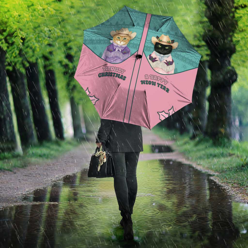 Western Yoke Umbrella Meowdy Christmas And A Meow Year - Wonder Print Shop