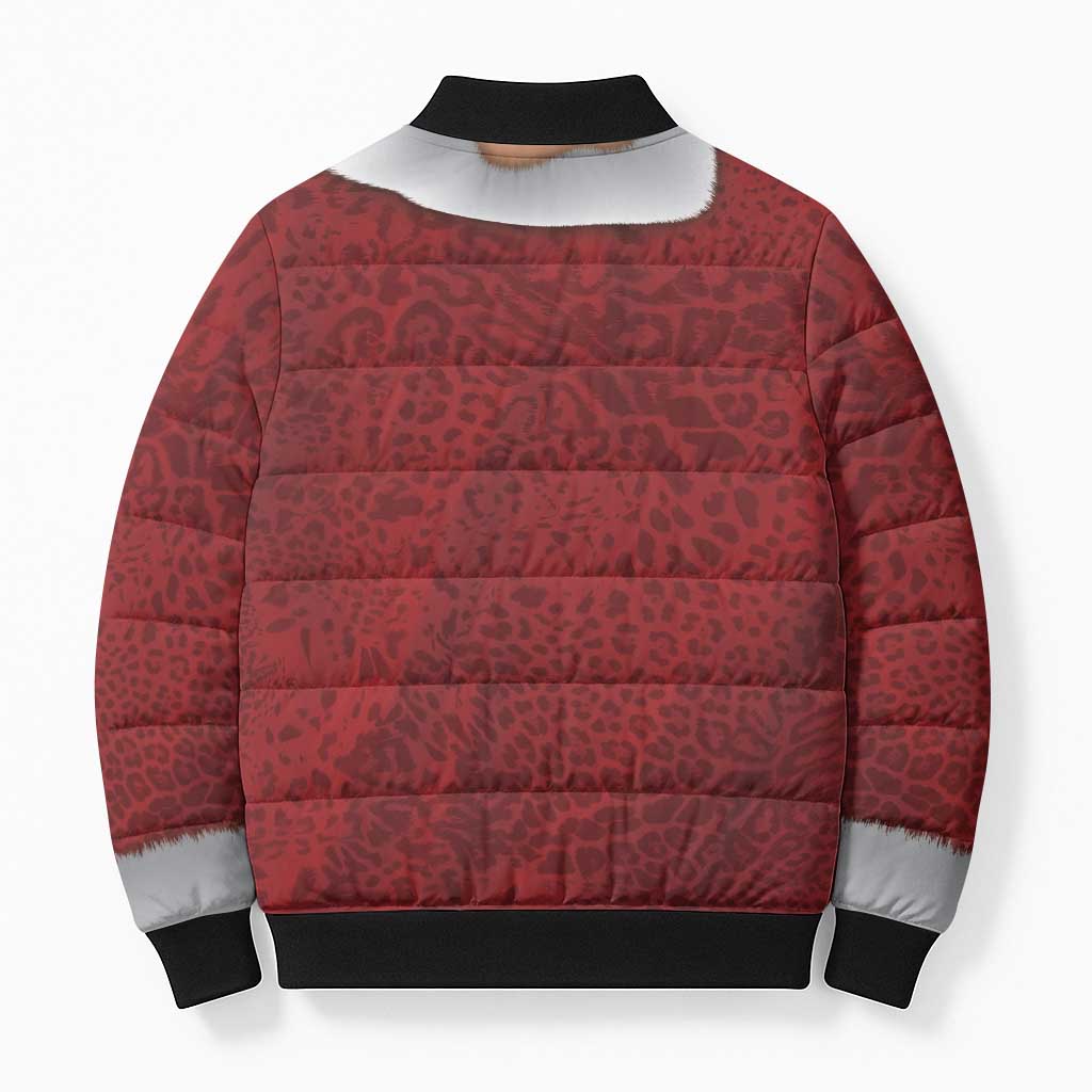 Christmas Costume Bomber Puffer Jacket Muscle Santa - Wonder Print Shop