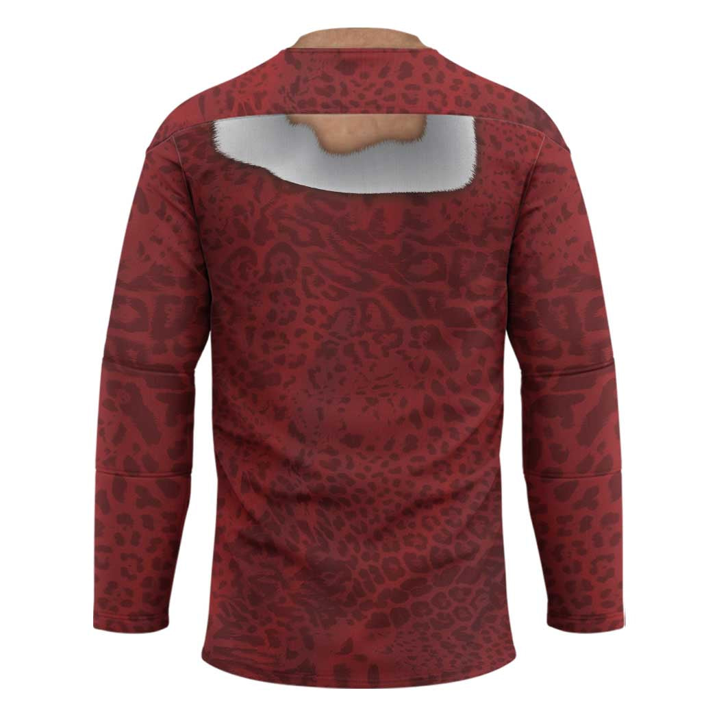 Christmas Costume Hockey Jersey Muscle Santa - Wonder Print Shop