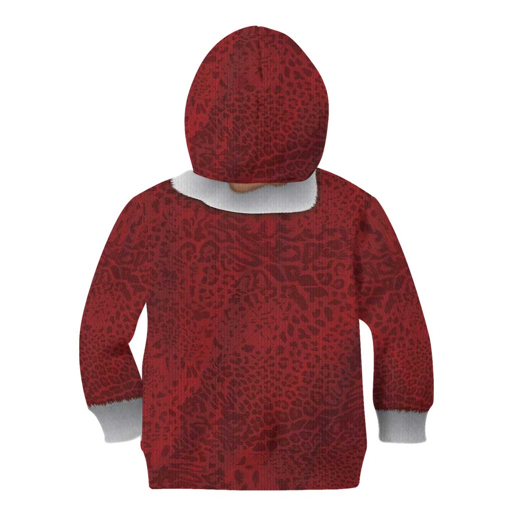 Christmas Costume Kid Hoodie Muscle Santa - Wonder Print Shop