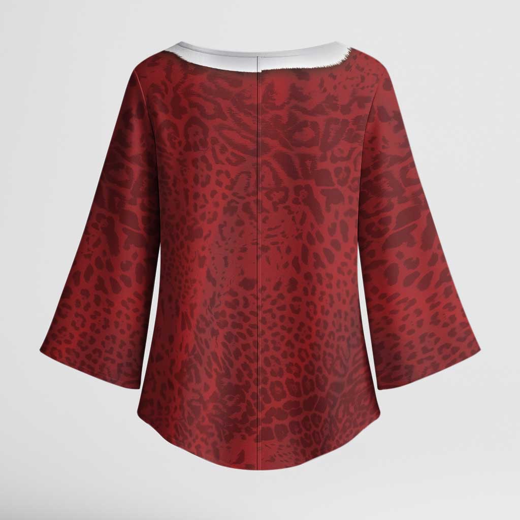 Christmas Costume Kimono Sleeve Blouse Muscle Santa - Wonder Print Shop