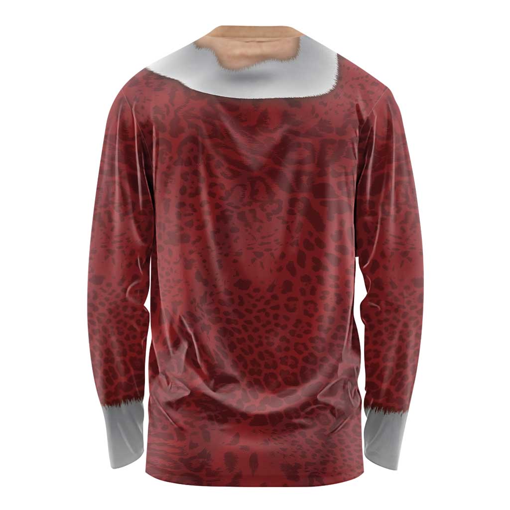 Christmas Costume Long Sleeve Shirt Muscle Santa - Wonder Print Shop