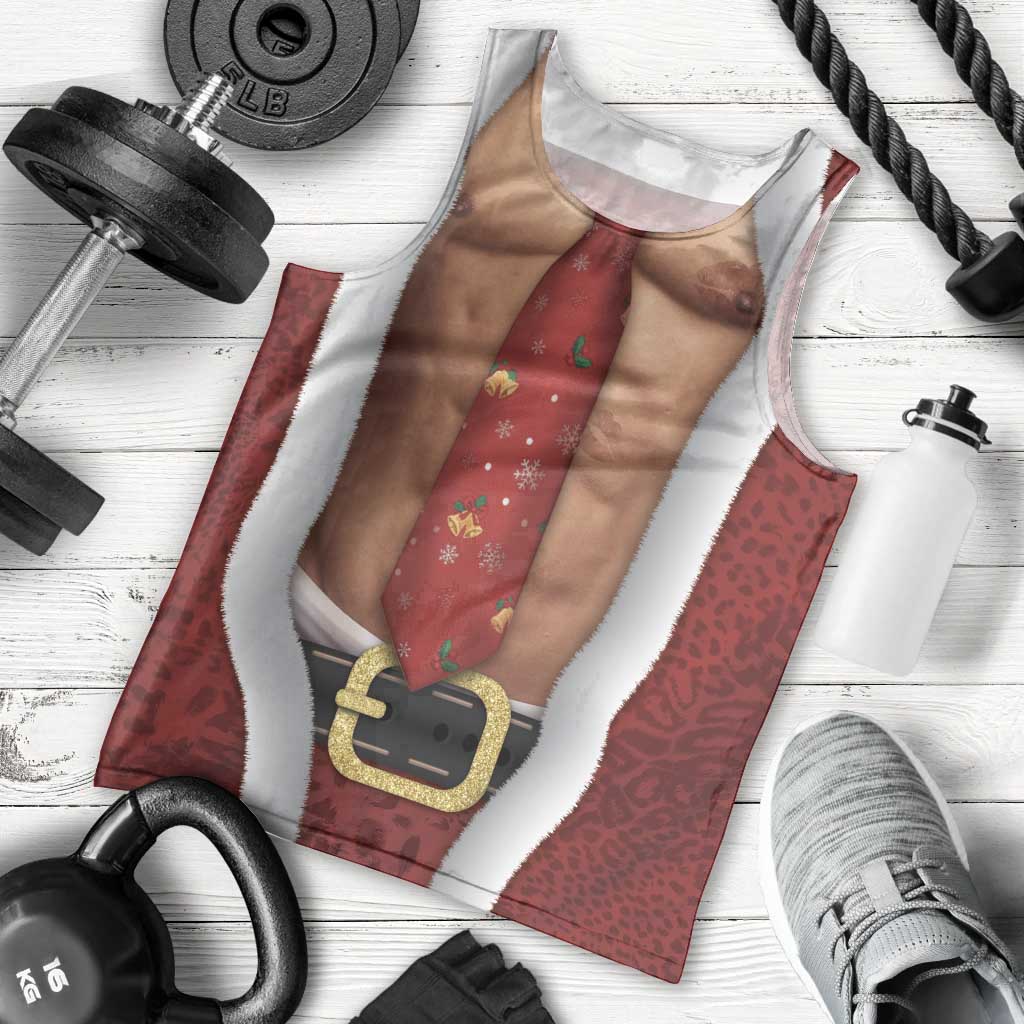 Christmas Costume Men Tank Top Muscle Santa - Wonder Print Shop