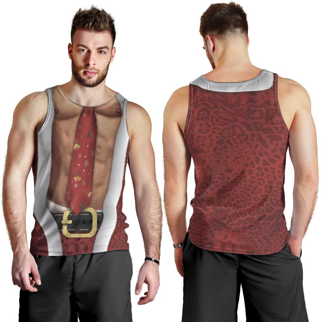 Christmas Costume Men Tank Top Muscle Santa - Wonder Print Shop