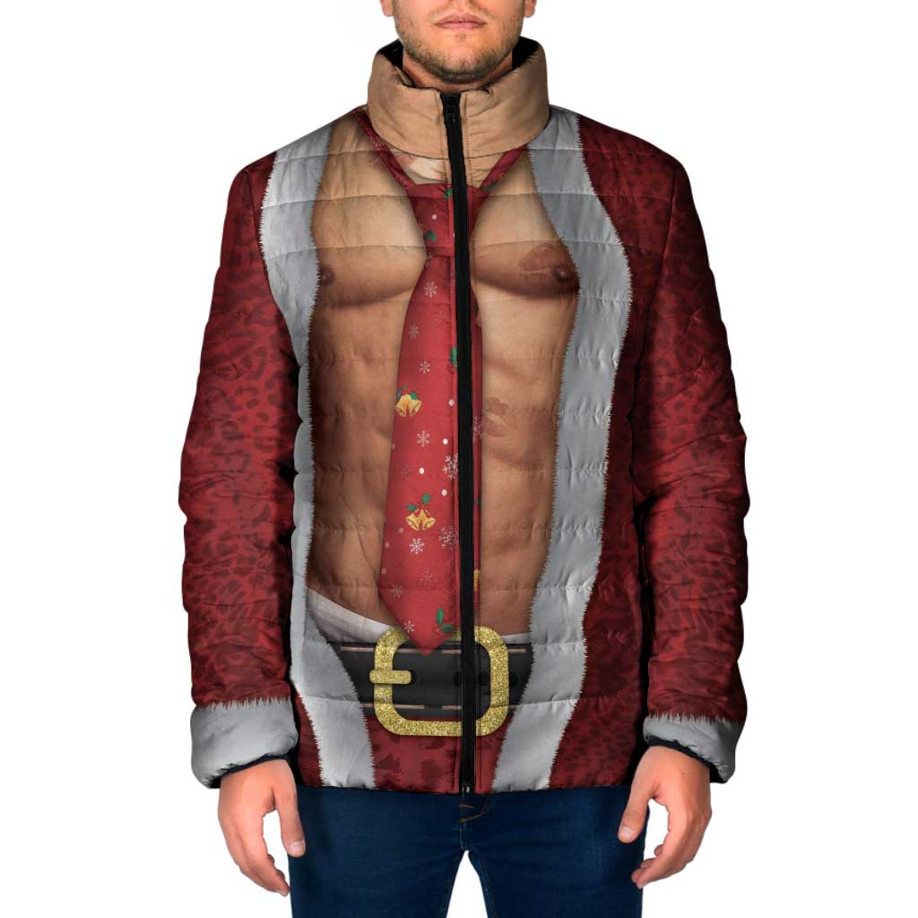 Christmas Costume Padded Jacket Muscle Santa - Wonder Print Shop