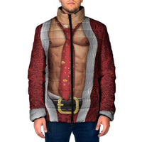 Christmas Costume Padded Jacket Muscle Santa - Wonder Print Shop