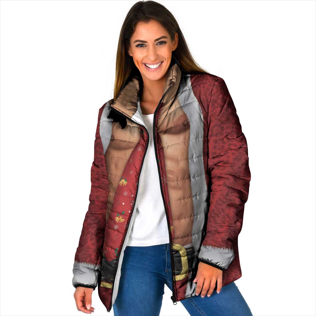 Christmas Costume Padded Jacket Muscle Santa - Wonder Print Shop