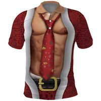 Christmas Costume Polo Shirt Muscle Santa - Wonder Print Shop