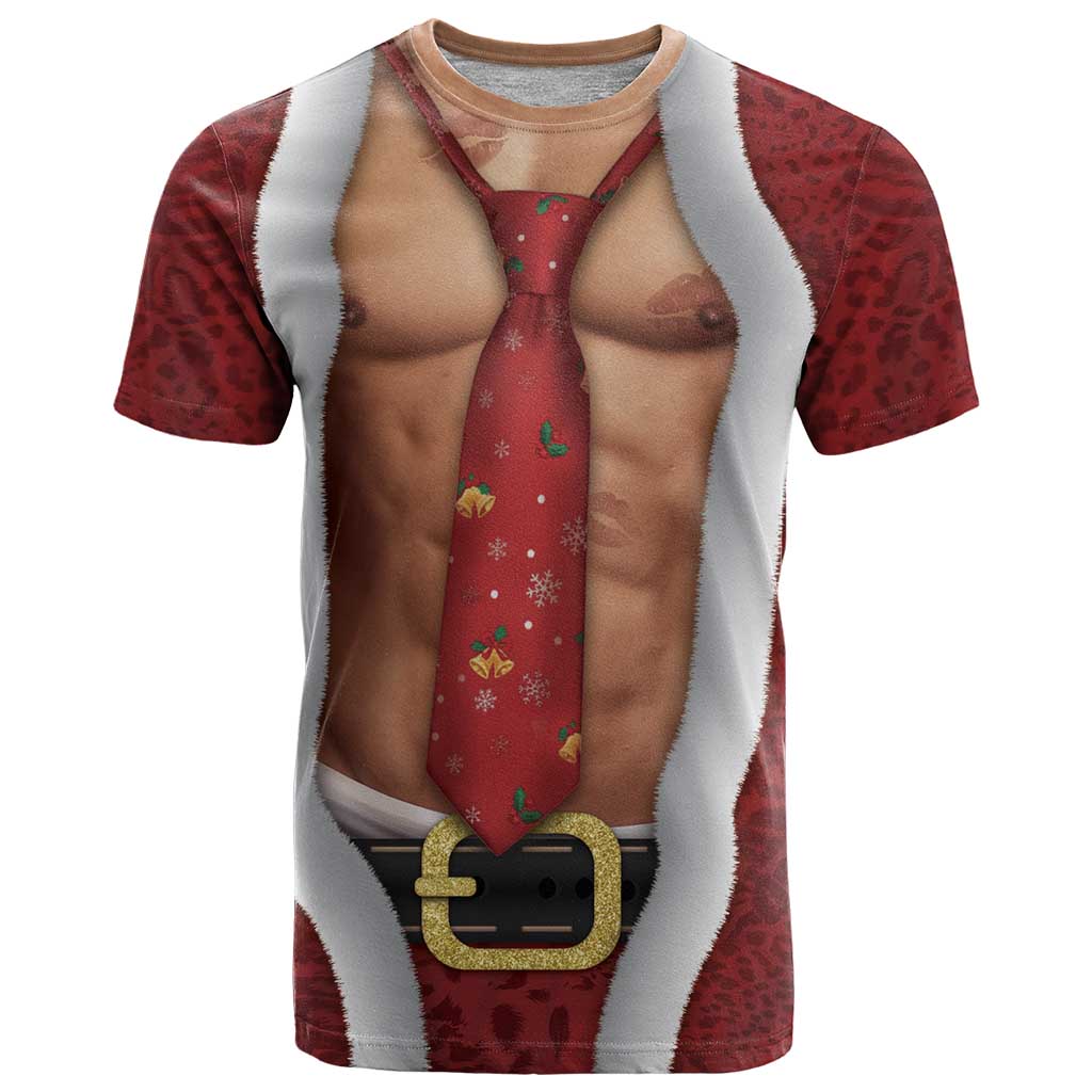Christmas Costume T Shirt Muscle Santa - Wonder Print Shop