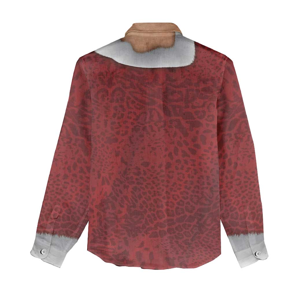 Christmas Costume Women Casual Shirt Muscle Santa - Wonder Print Shop