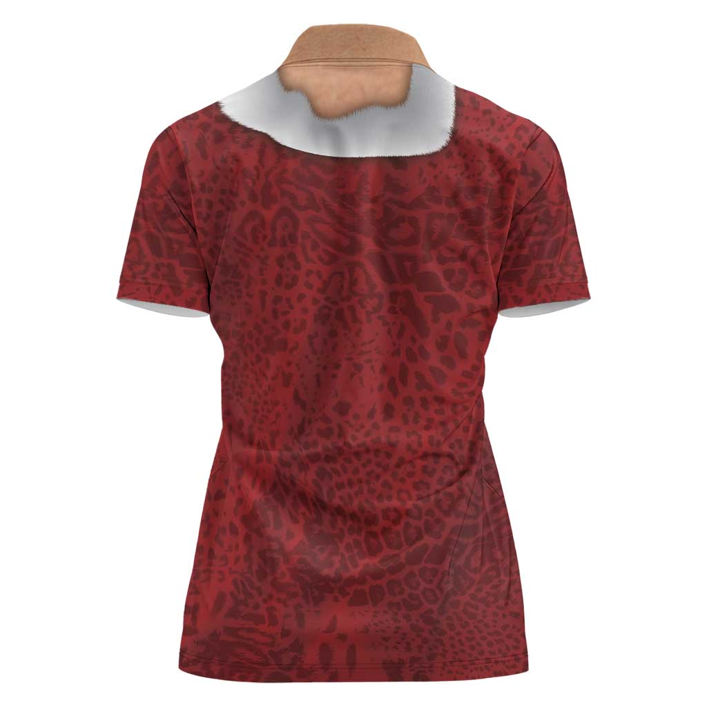 Christmas Costume Women Polo Shirt Muscle Santa - Wonder Print Shop