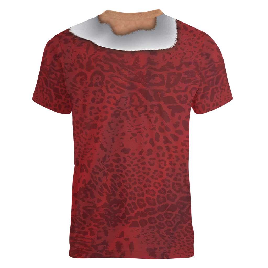 Christmas Costume Women V-Neck T-Shirt Muscle Santa - Wonder Print Shop