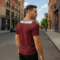 Christmas Costume Zipper Polo Shirt Muscle Santa - Wonder Print Shop