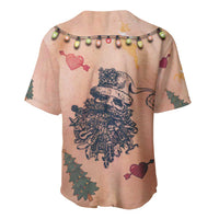 Christmas Costume Baseball Jersey Funny Hairy Body Xmas Tattoo - Wonder Print Shop