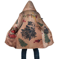 Christmas Costume Cloak Funny Hairy Body Xmas Tattoo - Wonder Print Shop