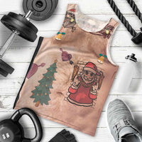 Christmas Costume Men Tank Top Funny Hairy Body Xmas Tattoo - Wonder Print Shop