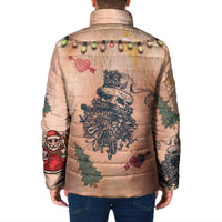 Christmas Costume Padded Jacket Funny Hairy Body Xmas Tattoo - Wonder Print Shop