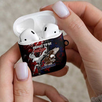 Polish American Heritage Month AirPods Case Eagle With Grunge Style - Wonder Print Shop