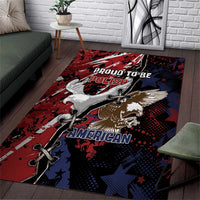 Polish American Heritage Month Area Rug Eagle With Grunge Style - Wonder Print Shop