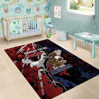 Polish American Heritage Month Area Rug Eagle With Grunge Style - Wonder Print Shop