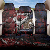 Polish American Heritage Month Back Car Seat Cover Eagle With Grunge Style - Wonder Print Shop