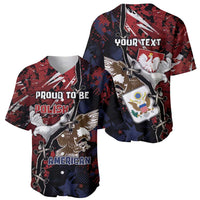 Personalized Polish American Heritage Month Baseball Jersey Eagle With Grunge Style - Wonder Print Shop
