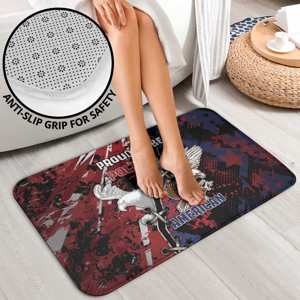 Polish American Heritage Month Bathroom Set Eagle With Grunge Style - Wonder Print Shop