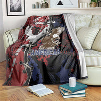 Polish American Heritage Month Blanket Eagle With Grunge Style - Wonder Print Shop