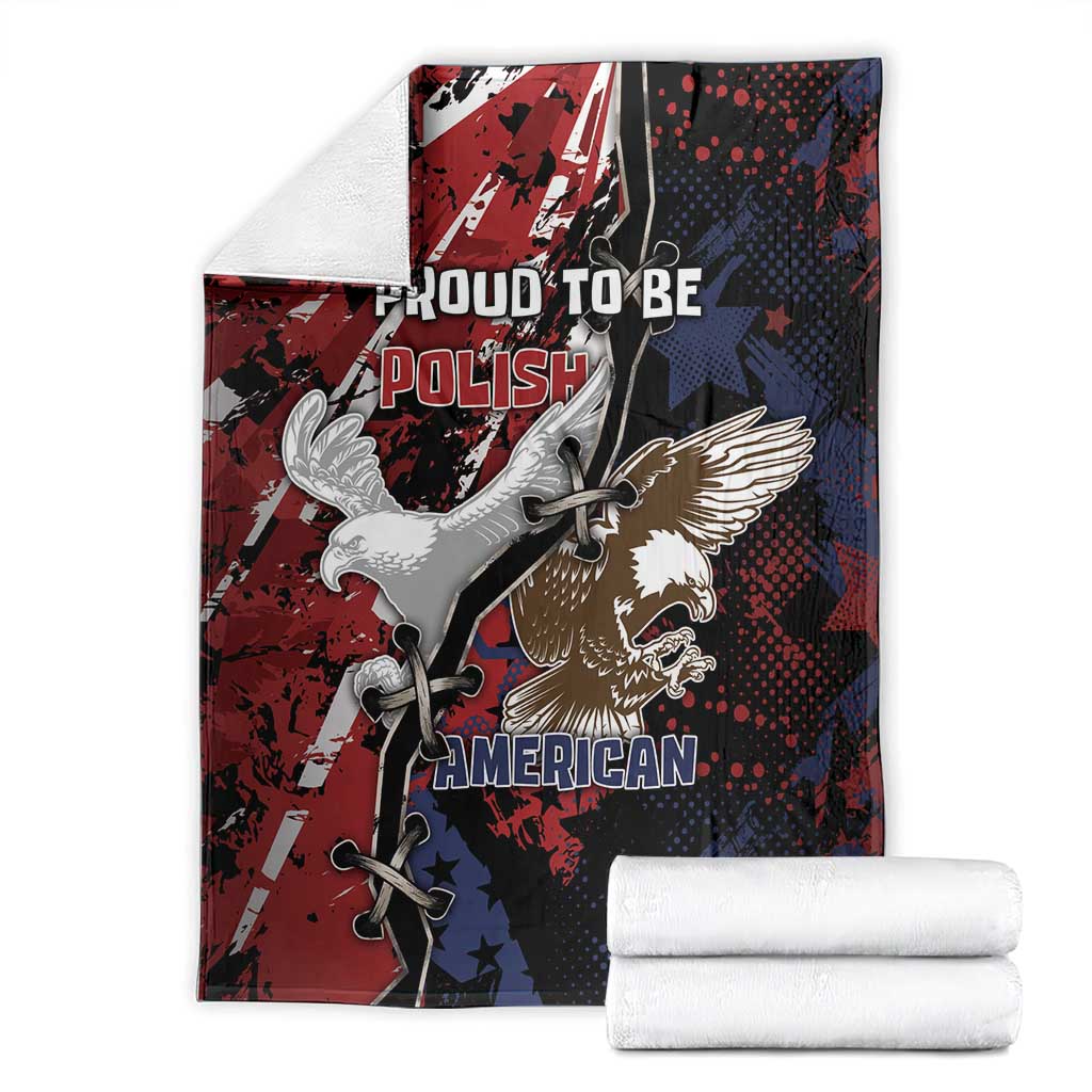 Polish American Heritage Month Blanket Eagle With Grunge Style - Wonder Print Shop