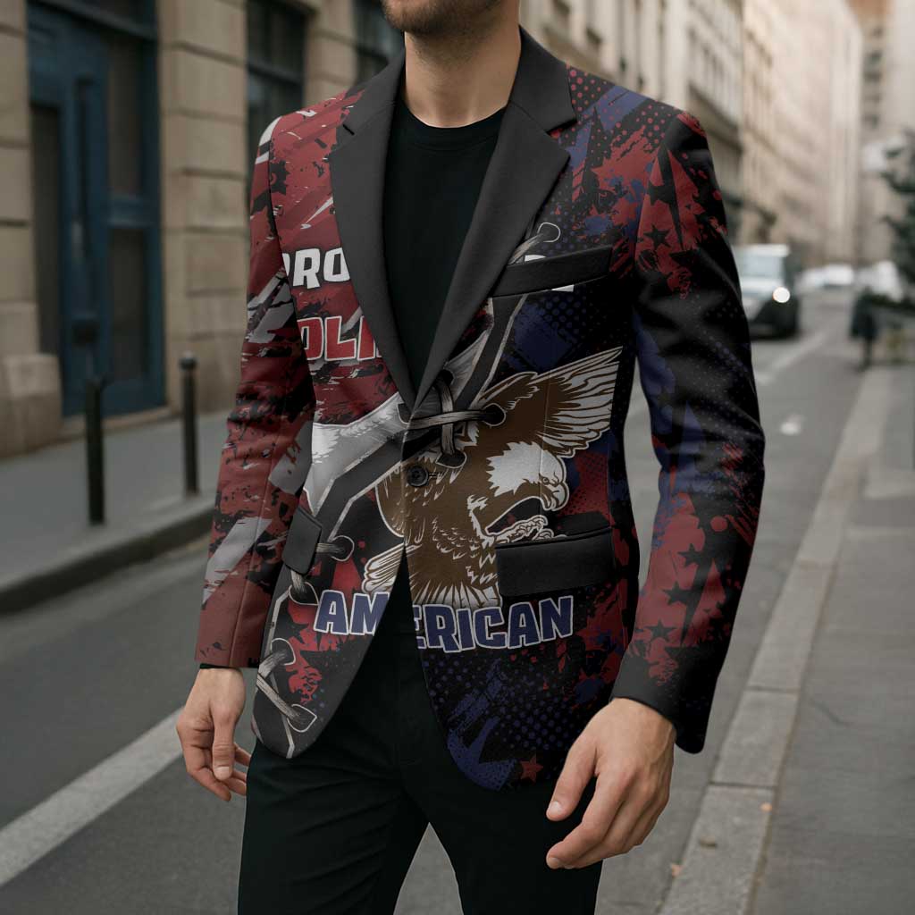 Personalized Polish American Heritage Month Blazer Eagle With Grunge Style - Wonder Print Shop