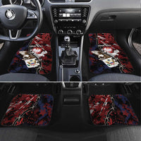 Personalized Polish American Heritage Month Car Mats Eagle With Grunge Style - Wonder Print Shop