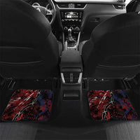 Personalized Polish American Heritage Month Car Mats Eagle With Grunge Style - Wonder Print Shop