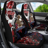 Polish American Heritage Month Car Seat Cover Eagle With Grunge Style - Wonder Print Shop