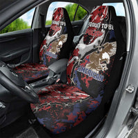 Polish American Heritage Month Car Seat Cover Eagle With Grunge Style - Wonder Print Shop