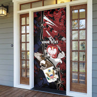 Personalized Polish American Heritage Month Door Cover Eagle With Grunge Style - Wonder Print Shop