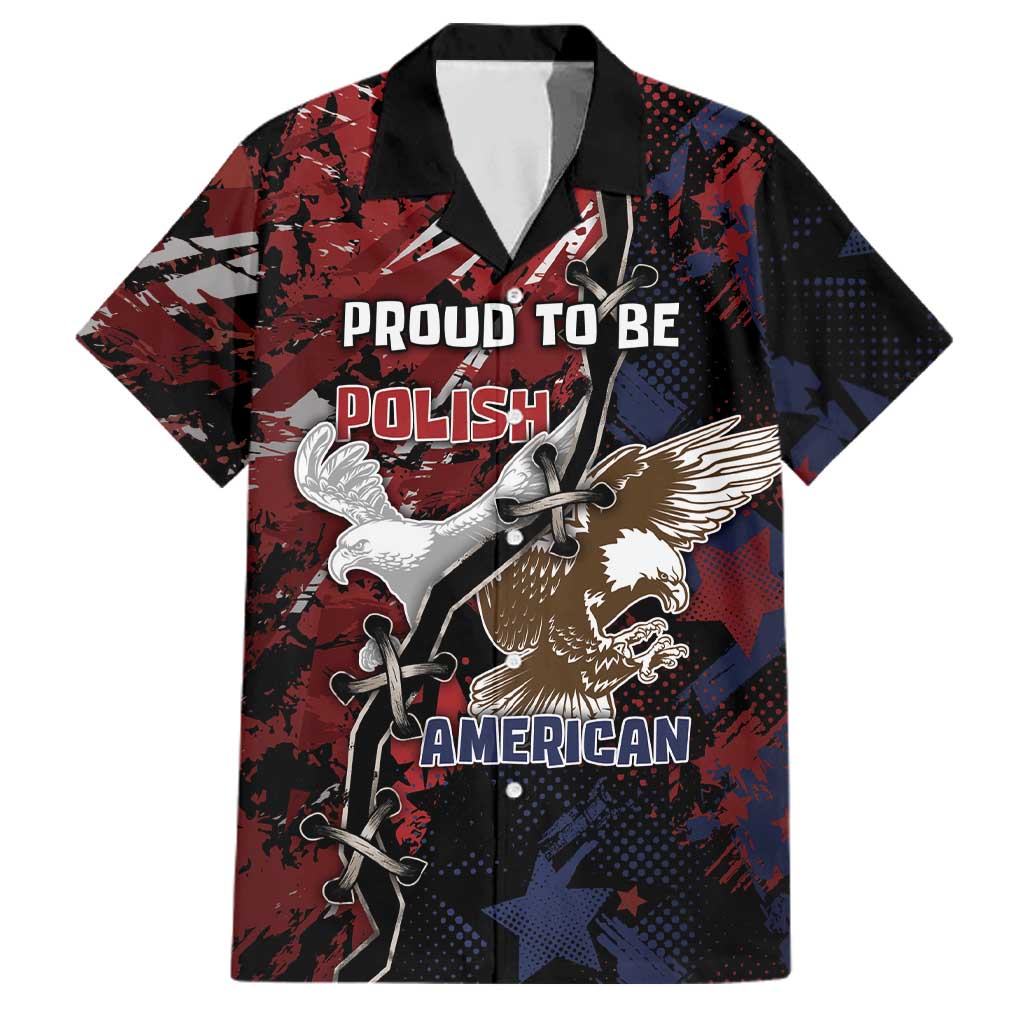 Personalized Polish American Heritage Month Family Matching Long Sleeve Bodycon Dress and Hawaiian Shirt Eagle With Grunge Style - Wonder Print Shop
