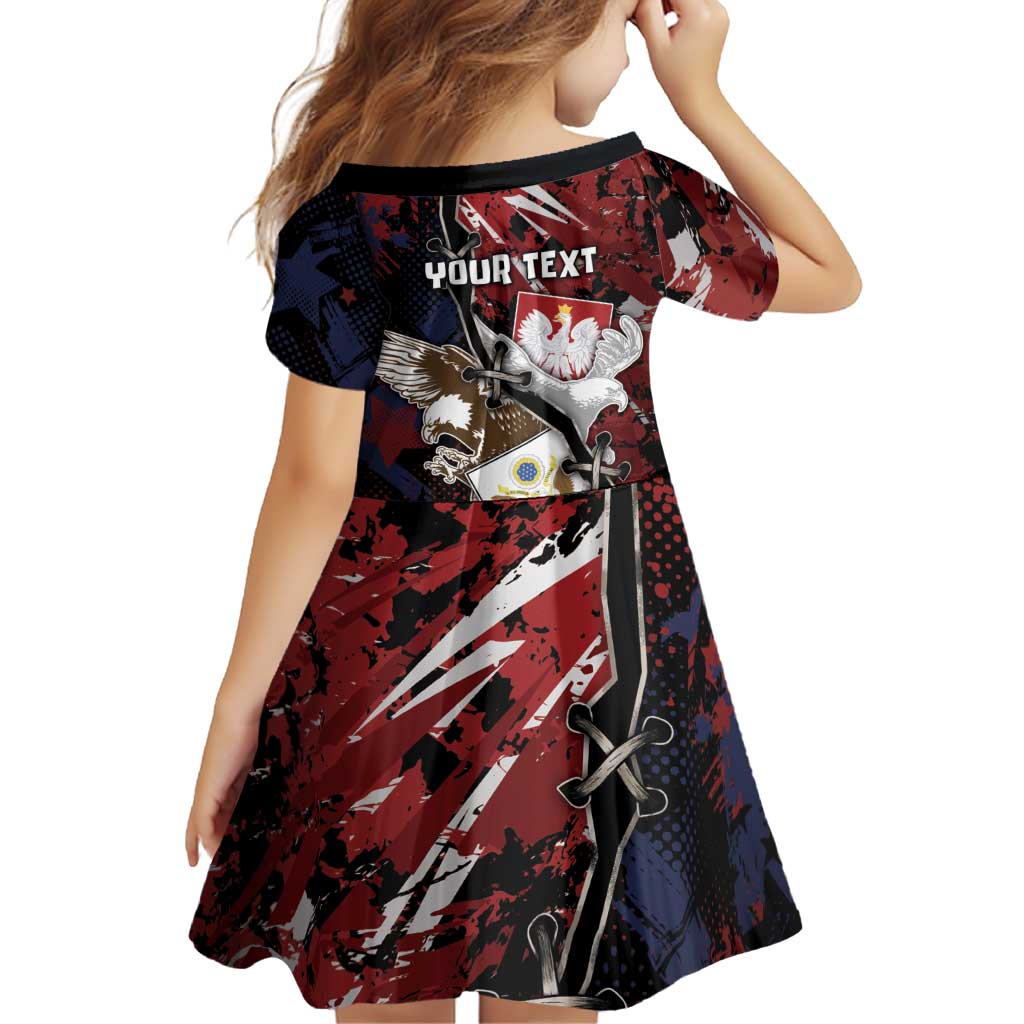 Personalized Polish American Heritage Month Family Matching Summer Maxi Dress and Hawaiian Shirt Eagle With Grunge Style - Wonder Print Shop