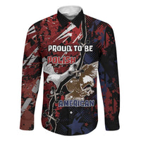 Personalized Polish American Heritage Month Family Matching Summer Maxi Dress and Hawaiian Shirt Eagle With Grunge Style - Wonder Print Shop