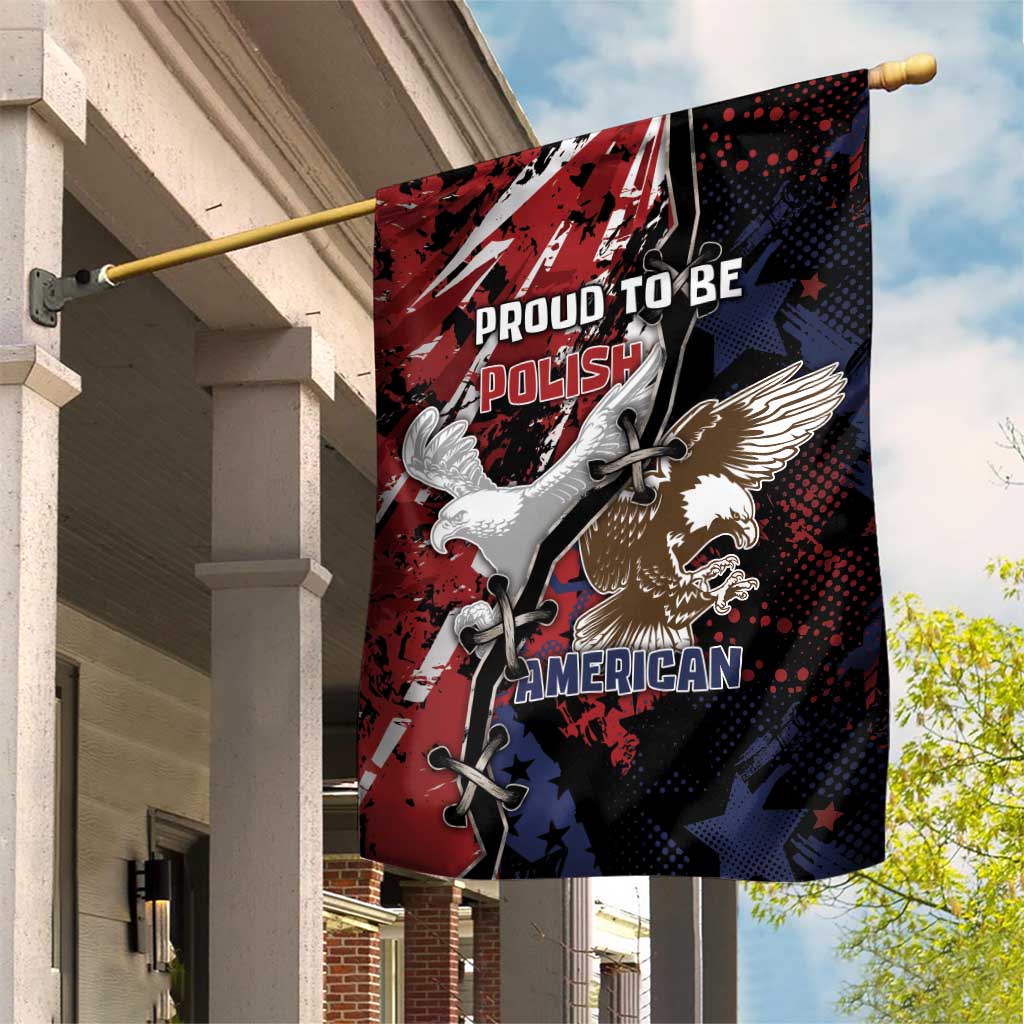 Polish American Heritage Month Garden Flag Eagle With Grunge Style - Wonder Print Shop