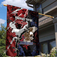 Polish American Heritage Month Garden Flag Eagle With Grunge Style - Wonder Print Shop