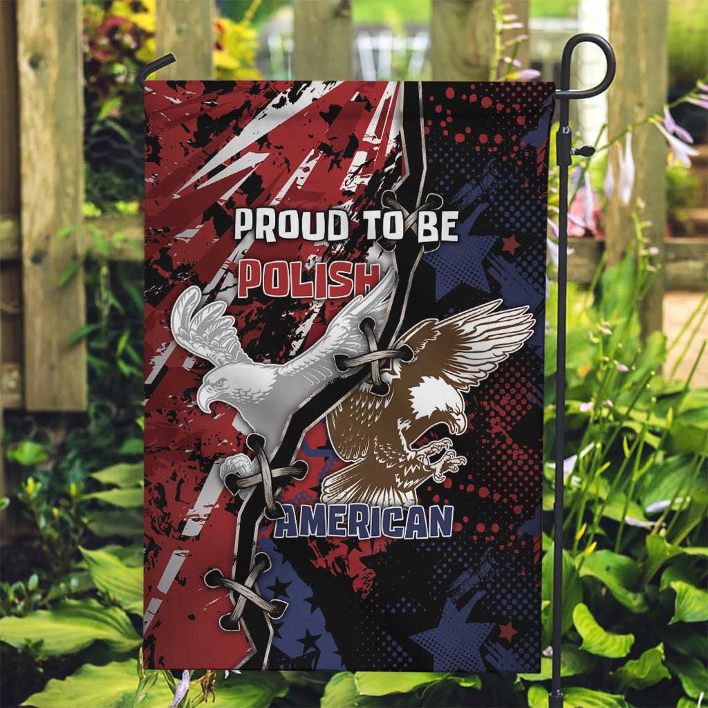 Polish American Heritage Month Garden Flag Eagle With Grunge Style - Wonder Print Shop